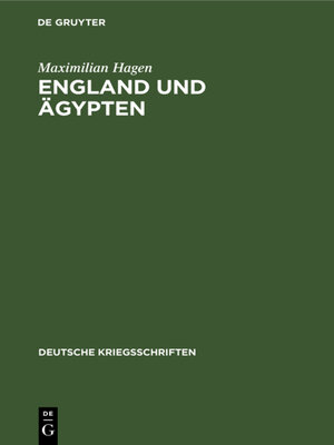 cover image of England und Ägypten